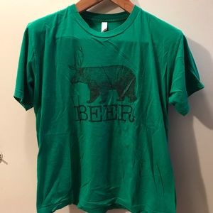 Bear + Deer = Beer men’s t-shirt American Apparel
